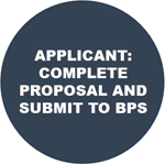 Step 4: Once the BPS Grants Review Team reviews and approves the applicant, the Applicant completes the proposal 